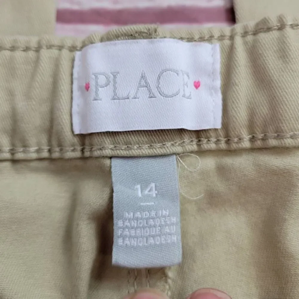 Children's Place khaki uniform pants 14